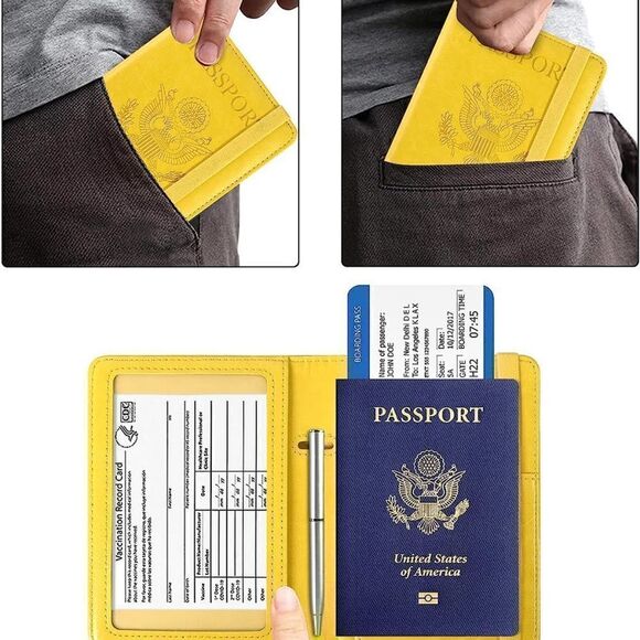 Leather Passport Cover  - Picture 3 of 5